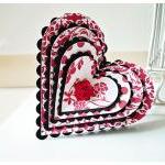 Layered Heart Shape card
