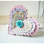 Layered Heart Shape card