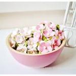30 Mixed pink & white flowe..