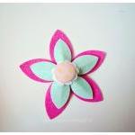 Felt Flower with Button cen..