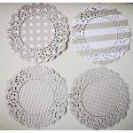 4 Parisian Lace Doily grey ..