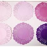 Parisian Lace Doily purples..