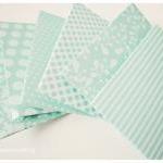 6 tiny aqua mist envelope /..