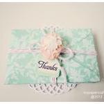6 tiny aqua mist envelope /..