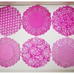 Parisian Lace Doily Raspber..