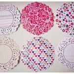 6 Parisian Lace Doily paper..