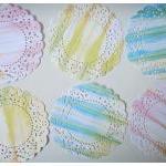 6 Parisian Lace Doily paper..