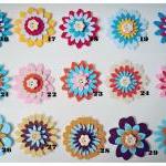 5 pieces of Flower felt emb..