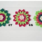 5 pieces of Flower felt emb..