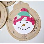 Snowman Round tags
