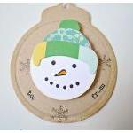 Snowman Round tags