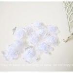 White Satin organza flower ..