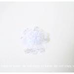 White Satin organza flower ..