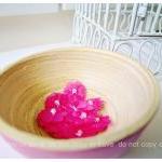 Flower bright pink with pea..