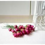 10 Mulberry mini paper Rose..