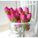 10 Mulberry mini paper Rose..