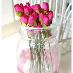 10 Mulberry mini paper Rose..
