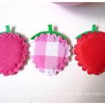 3 Strawberry felt with foam..