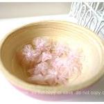 Organza light pink flower w..