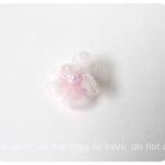Organza light pink flower w..