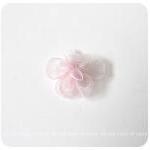 Organza light pink flower w..
