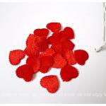 Red Heart shape velvet felt..