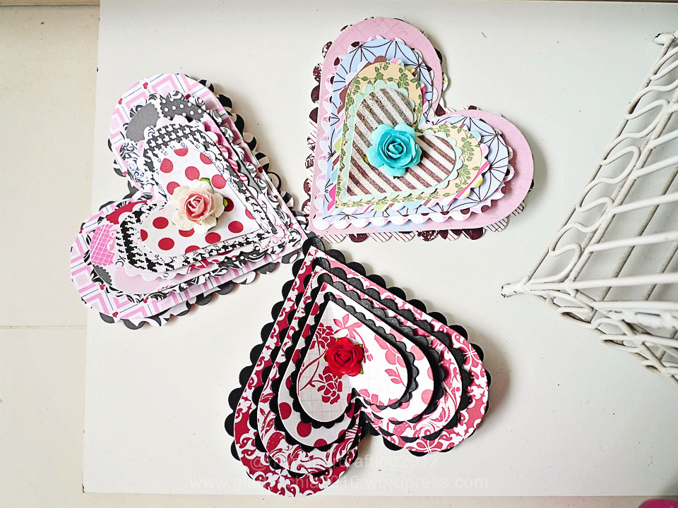 Layered Heart Shape card