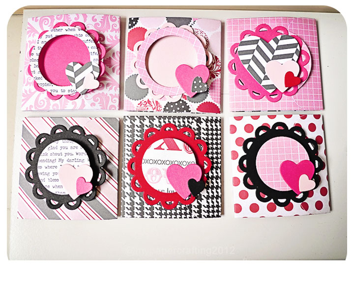 Mini Valentine card series #1