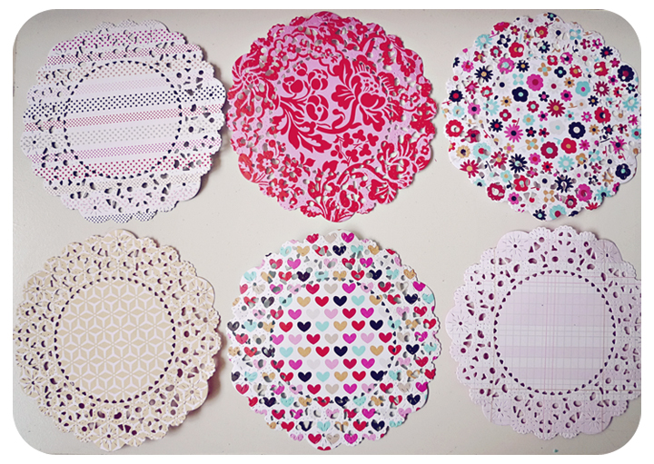 6 Parisian Lace Doily paper / pack 