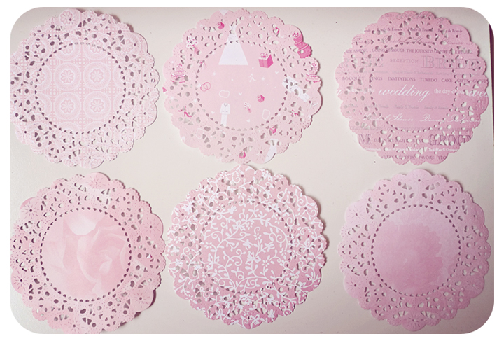 Parisian Lace Doily Wedding for Scrap booking or card making / pack 