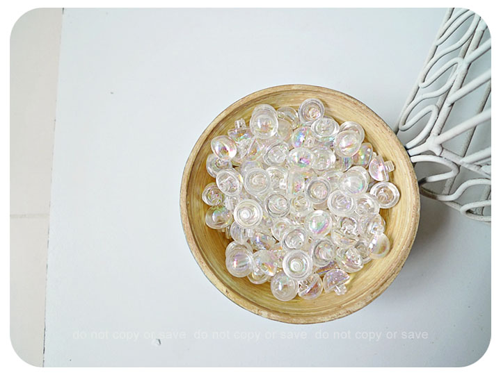 Transparent Round Button / set 