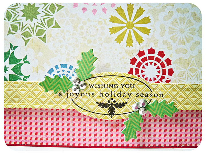 Wishing you a joyous holiday season handmade card