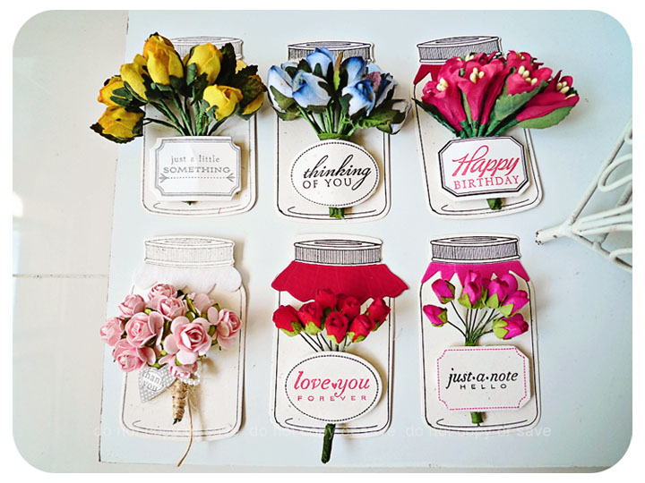 Flower in a bottle tags
