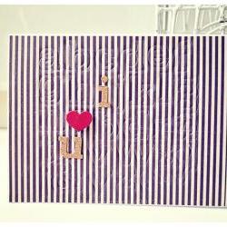 I heart u (stripe) card  