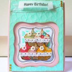 Happy Birthday with cupcake cards