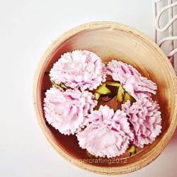 Carnation paper flower Light purple / pack