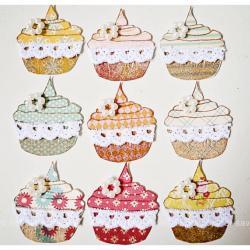 Cupcake handmade embellishment  