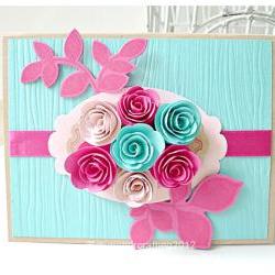Swirl Flower card  