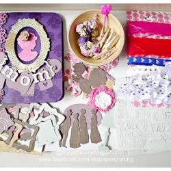 Happy Mother's Day Album Kit using Crate paper - Mia Collection  