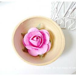 2 Rose Big paper flower pink / pack  