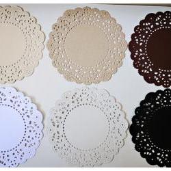 Parisian Lace Doily basic color for Scrap booking or card making / pack 
