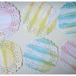 6 Parisian Lace Doily paper / pack 