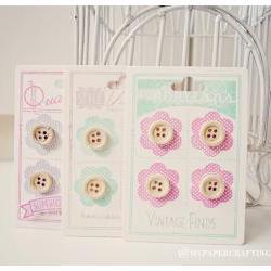 Wooden button embellishments