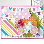 Cheerful bicycle love handmade card for sale  