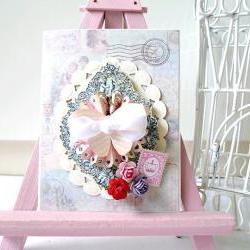 Happy Birthday vintage handmade card