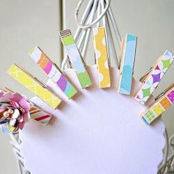 Mini Wooden clothes pins  