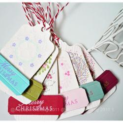 Christmas Wreath Holiday Tags