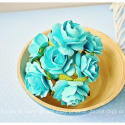 Millinery Heartshape Big flowers Buds paper flower / pack  