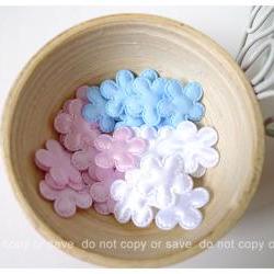 Flower shape satin felt  