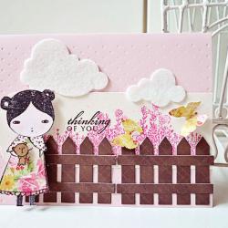 I am thinking of you handmade card  